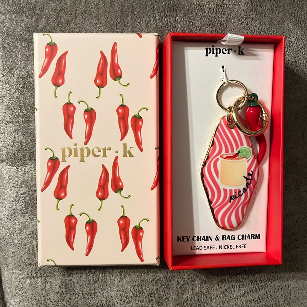 NWT Piper K Chili 🌶️ Pepper Bag Charm/Key Chain